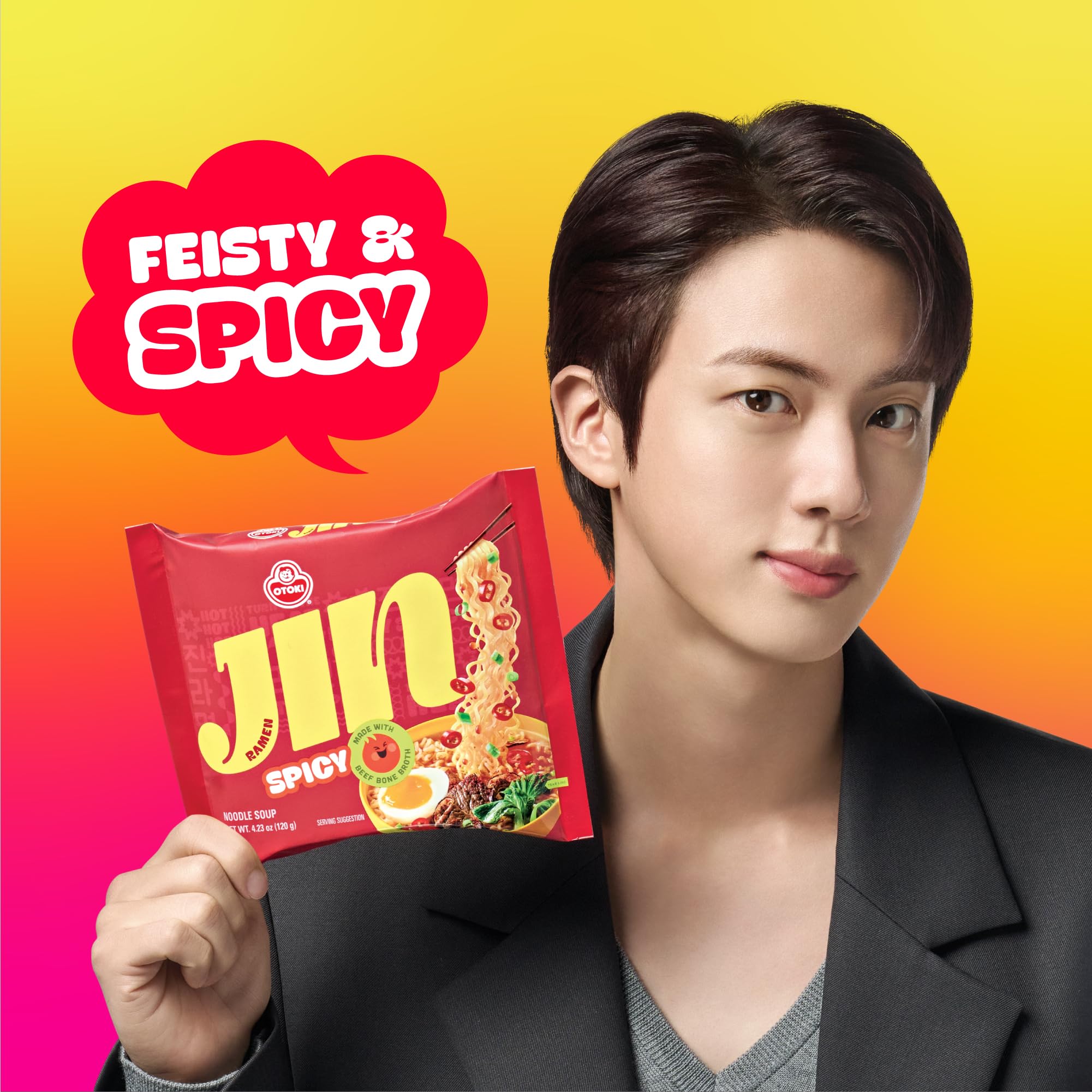 Amazon.com : OTOKI Jin Ramen Spicy Bowl – Authentic Korean Instant